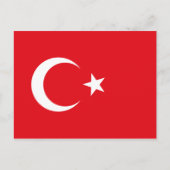 Türkei Flag Postkarte (Vorderseite)