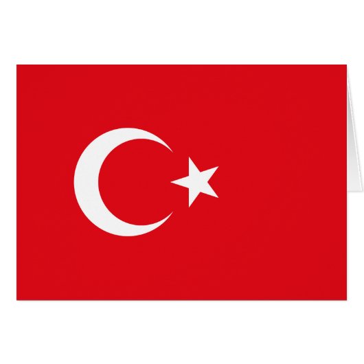 Türkei-Flagge (Vorderseite (Horizontal))