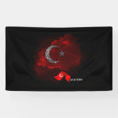 Türkei-Flagge Banner (Horizontal)
