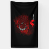 Türkei-Flagge Banner (Vertikal)