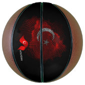 Türkei-Flagge Basketball (Vertikal)