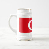 Türkei-Flagge Bierglas (Links)