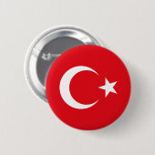 Türkei-Flagge Button (Vorne & Hinten)