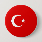 Türkei-Flagge Button (Vorderseite)