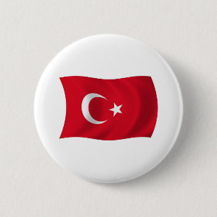 Türkei-Flagge-Button Button