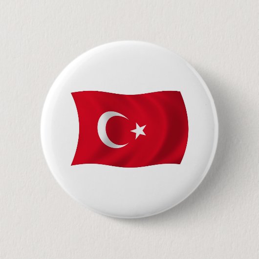 Türkei-Flagge-Button Button (Vorderseite)
