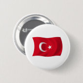 Türkei-Flagge-Button Button (Vorne & Hinten)