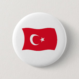 Türkei-Flagge-Button Button