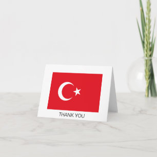 Türkei-Flagge Dankeskarte