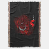 Türkei-Flagge Decke (Vorderseite Vertikal)