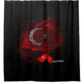 Türkei-Flagge Duschvorhang (Vorderseite)