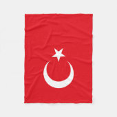 Türkei-Flagge Fleecedecke (Vorderseite)