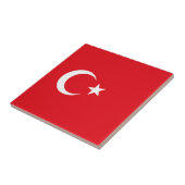 Türkei-Flagge Fliese (Seite)
