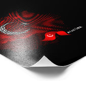 Türkei-Flagge Fotodruck (Ecke)