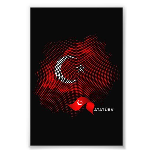 Türkei-Flagge Fotodruck (Vorne)
