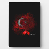 Türkei-Flagge Fotoplatte (Vorderseite)