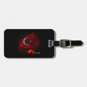 Türkei-Flagge Gepäckanhänger (Vorderseite horizontal)
