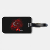 Türkei-Flagge Gepäckanhänger (Rückseite horizontal)