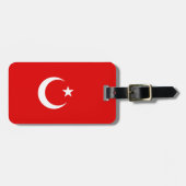 Türkei-Flagge Gepäckanhänger (Vorderseite horizontal)