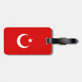 Türkei-Flagge Gepäckanhänger (Rückseite horizontal)