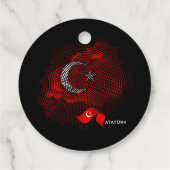 Türkei-Flagge Geschenkanhänger (Rückseite)