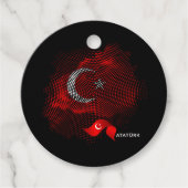 Türkei-Flagge Geschenkanhänger (Vorderseite)