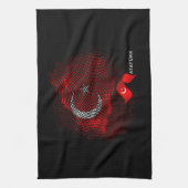 Türkei-Flagge Geschirrtuch (Vertikal)