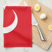 Türkei-Flagge Geschirrtuch (Viertel Falte)