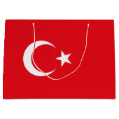 Türkei-Flagge Große Geschenktüte (Vorderseite)