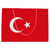 Türkei-Flagge Große Geschenktüte (Rückseite)