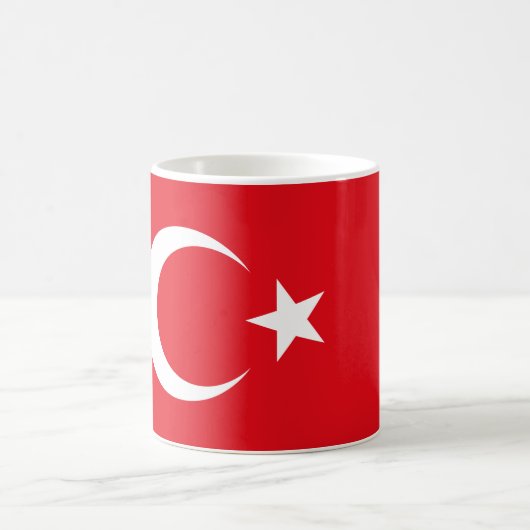 Türkei-Flagge Kaffeetasse (Mittel)