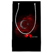 Türkei-Flagge Kleine Geschenktüte (Vorderseite)