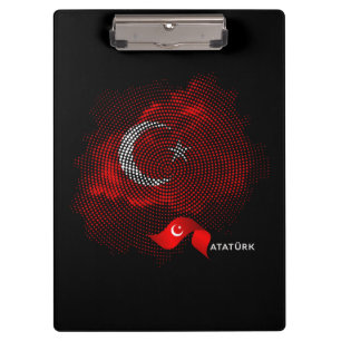 Türkei-Flagge Klemmbrett