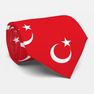 Türkei-Flagge Krawatte
