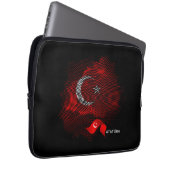 Türkei-Flagge Laptopschutzhülle (Vorne Rechts)