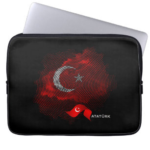 Türkei-Flagge Laptopschutzhülle