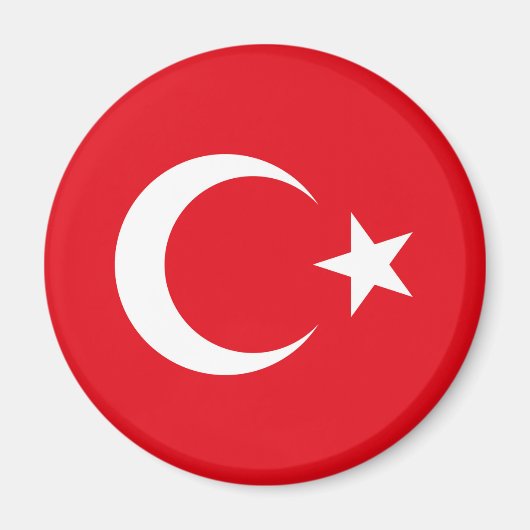 Türkei-Flagge Magnet (Vorne)