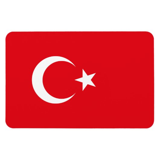 Türkei-Flagge Magnet (Horizontal)