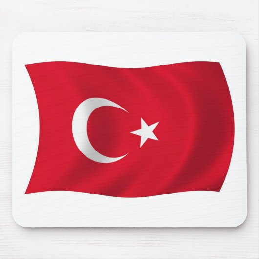 Türkei-Flagge-Mauspad Mousepad (Vorne)
