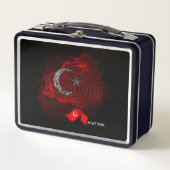 Türkei-Flagge Metall Brotdose (Vorderseite)