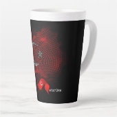 Türkei-Flagge Milchtasse (Rechte Ecke)