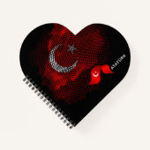 Türkei-Flagge Notizblock (Vorderseite)