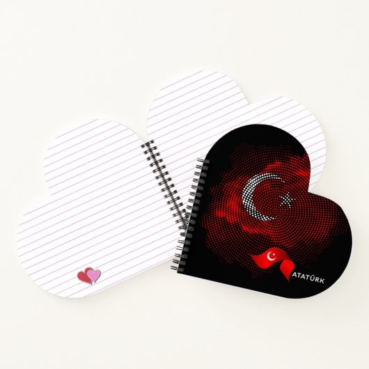 Türkei-Flagge Notizblock (Innenseite)