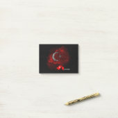 Türkei-Flagge Post-it Klebezettel (Auf Schreibtisch)