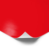 Türkei-Flagge Poster (Ecke)