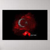 Türkei-Flagge Poster (Vorne)