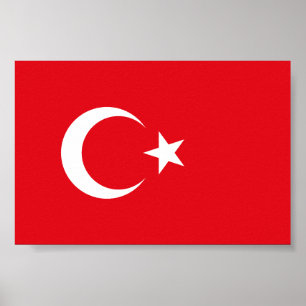 Türkei-Flagge Poster
