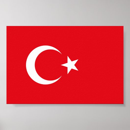 Türkei-Flagge Poster (Vorne)