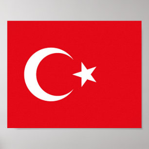 Türkei-Flagge Poster