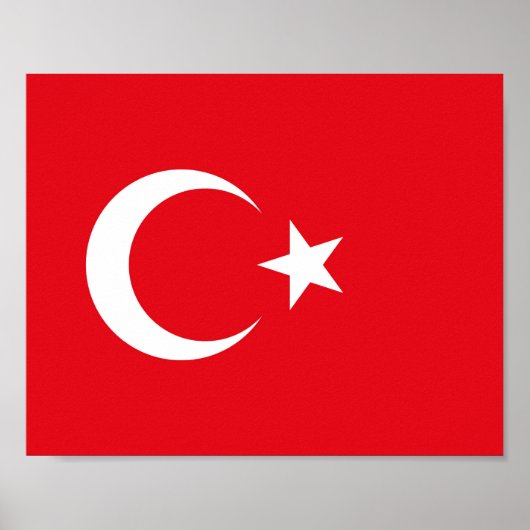 Türkei-Flagge Poster (Vorne)